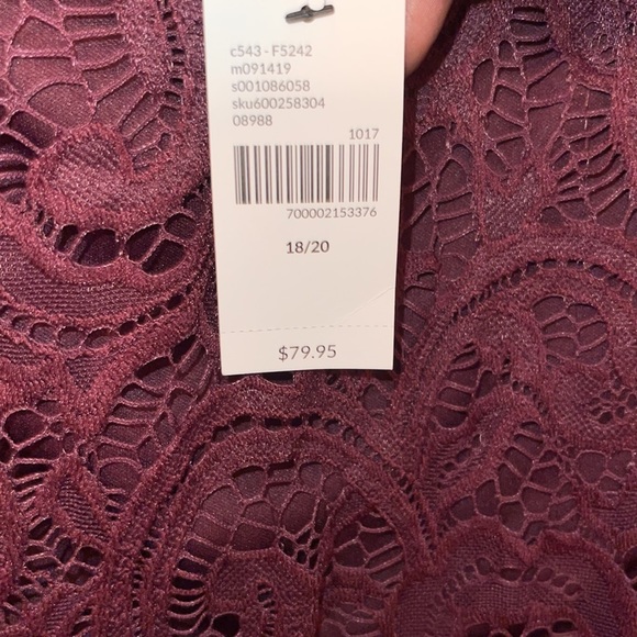 Lane Bryant Purple Stitch Dress - Picture 4 of 7